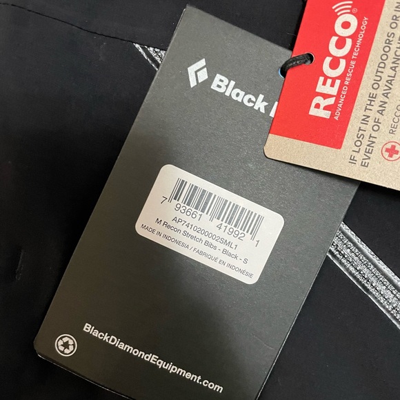 Black Diamond Recon Stretch Bib Pant - Men Small - Picture 2 of 8